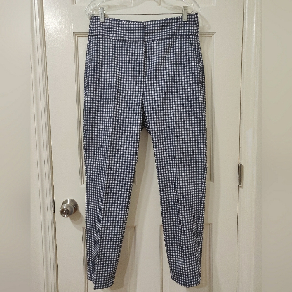 Zara Woman High-Waisted Gingham Pants (M/L)